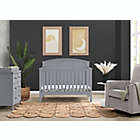 Alternate image 2 for Delta Children Sweet Beginnings Sage Curve Top 6-in-1 Convertible Crib in Grey