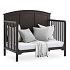 Alternate image 1 for Delta Children Sweet Beginnings Sage Curve Top 6-in-1 Convertible Crib in Stone Grey