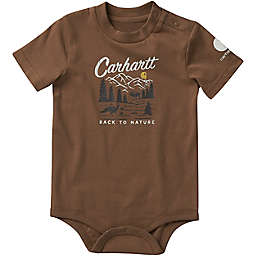 Carhartt® Short Sleeve Back to Nature Bodysuit in Brown