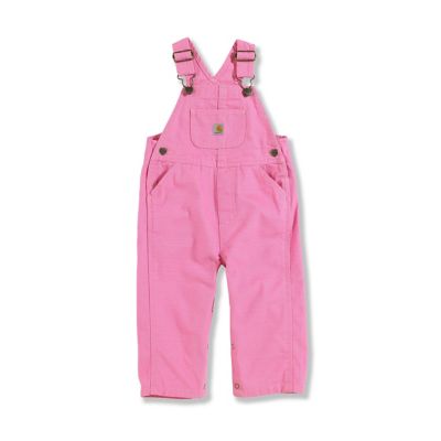 Carhartt&reg; Infant/Toddler Washed Bib Overalls in Pink