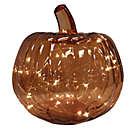 Alternate image 0 for Bee &amp; Willow&trade; 8-Inch Glass LED Pumpkin in Amber