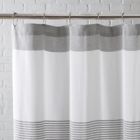 Alternate image 1 for Napa Shower Curtain/Charcoal/72X72