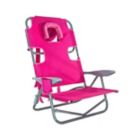 Alternate image 2 for Ostrich&reg; On-Your-Back Beach Chair in Pink