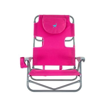 Ostrich&reg; On-Your-Back Beach Chair in Pink. View a larger version of this product image.