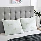 Alternate image 1 for puredown&reg; Down Alternative King Bed Pillows in Light Green (Set of 2)