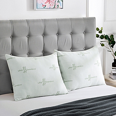 puredown&reg; Down Alternative King Bed Pillows in Light Green (Set of 2). View a larger version of this product image.