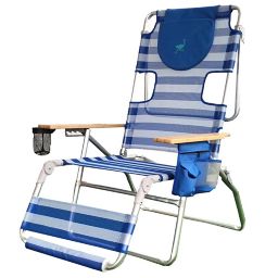 Ostrich® Altitude 3-in-1 Beach Chair in Blue/White Stripe