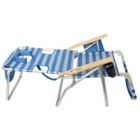 Alternate image 3 for Ostrich&reg; Altitude 3-in-1 Beach Chair in Blue/White Stripe
