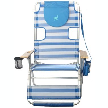 Ostrich&reg; Altitude 3-in-1 Beach Chair in Blue/White Stripe. View a larger version of this product image.