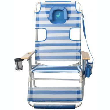 Ostrich&reg; Altitude 3-in-1 Beach Chair in Blue/White Stripe. View a larger version of this product image.