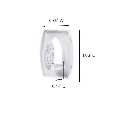 3M Command&trade; Clear Mini Hooks (Set of 18). View a larger version of this product image.