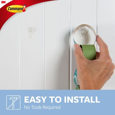 3M Command&trade; Clear Mini Hooks (Set of 18). View a larger version of this product image.