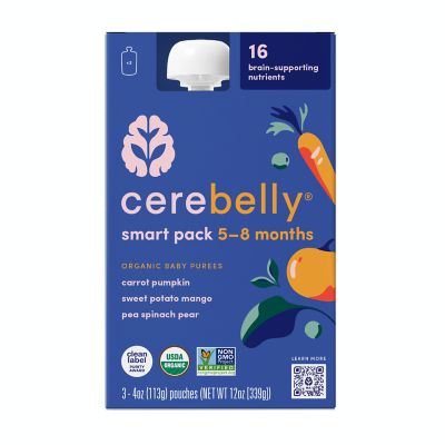 Cerebelly&trade; Organic 3-Pack 4 oz. Variety Pack