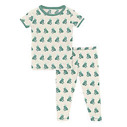 KicKee Pants® 2-Piece Frog Prince Short Sleeve Pajama Set in Green
