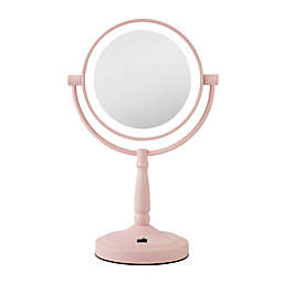 Zadro® 1x/10x LED Cordless Vanity Mirror in Blush