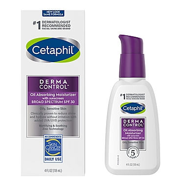 Cetaphil&reg; DermaControl&trade; 4 oz. Oil Control Moisturizer with Sunscreen Broad Spectrum SPF 30. View a larger version of this product image.