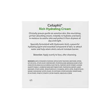 Cetaphil&reg; 1.7 oz. Rich Hydrating Night Face Cream. View a larger version of this product image.