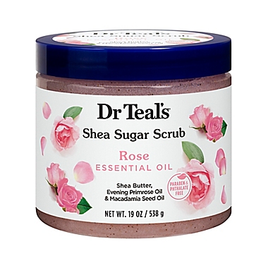 Dr. Teal&#39;s&reg; 19 oz. Shea Sugar Scrub with Rose Essential Oil. View a larger version of this product image.