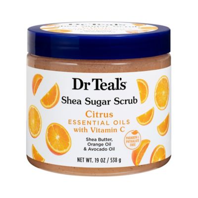 Dr. Teal&#39;s&reg; 19 oz. Shea Sugar Scrub with Citrus, Vitamin C, and Essential Oils