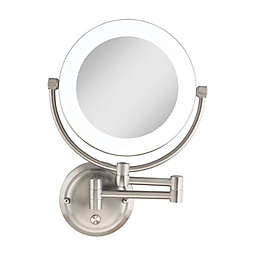 Zadro® Lexington 1x/10x LED Hardwired Vanity Mirror in Satin Nickel