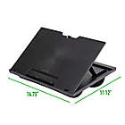 Alternate image 2 for Mind Reader Adjustable 8-Position Lap Top Desk in Black