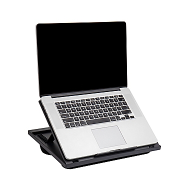 Mind Reader Adjustable 8-Position Lap Top Desk in Black. View a larger version of this product image.