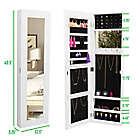 Alternate image 2 for Mind Reader Lockable Jewelry Armoire in White