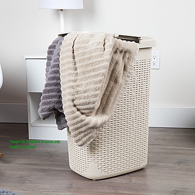 Mind Reader 60-Liter Laundry Hamper in Ivory White. View a larger version of this product image.