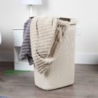 Alternate image 1 for Mind Reader 60-Liter Laundry Hamper in Ivory White