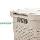 Alternate image 3 for Mind Reader 60-Liter Laundry Hamper in Ivory White