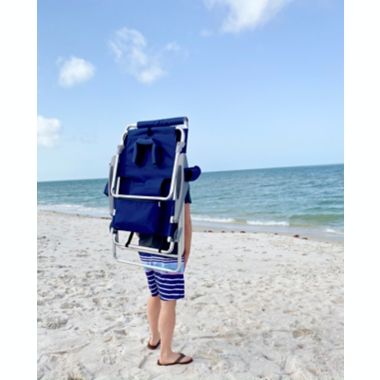Ostrich&reg; 3-in-1 Backpack Beach Chair in Blue. View a larger version of this product image.
