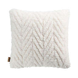 UGG® Woody Square Throw Pillow in Natural