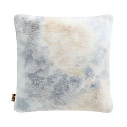 UGG® Lexi Tie-Dye Faux Fur Square Throw Pillow in Shoreline