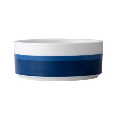 Max Studio 4 Nautical Red Anchor melamine blue white bowls cereal soup salad 