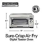 Alternate image 4 for Hamilton Beach&reg; Sure-Crisp&reg; Stainless Steel Air Fry Digital Toaster Oven
