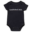 Alternate image 0 for Baby Starters&reg; BWA&reg; Newborn &quot;Established 2022.&quot; Bodysuit in Black