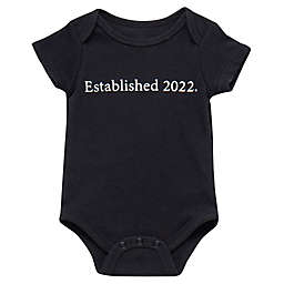Baby Starters® BWA® "Established 2022." Bodysuit in Black