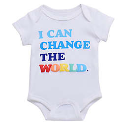 Baby Starters® BWA® Newborn Change the World Bodysuit in White
