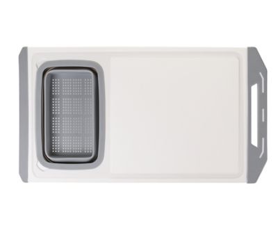 Our Table&trade; Over The Sink Cutting Board in Grey