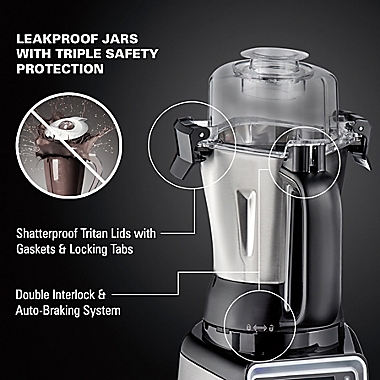 Hamilton Beach&reg; Pro 2.2 HP Juicer Mixer Grinder with 3 Jars. View a larger version of this product image.