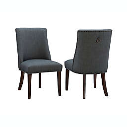 Knollwood Studio Alvin Dining Chairs in Espresso/Grey (Set of 2)