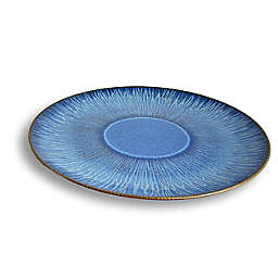Carmel Ceramica® Stillwater Azul Round Serving Platter in Dark Blue
