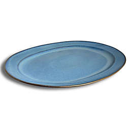 Carmel Ceramica® Stillwater 16.5-Inch Oval Serving Platter in Dark Blue