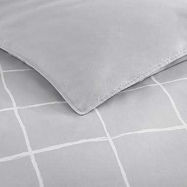 City Scene&reg; Zander 2-Piece Reversible Twin Comforter Set in Grey. View a larger version of this product image.