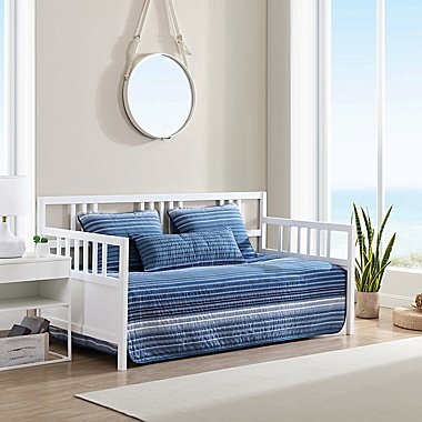 Nautica&reg; Coveside 4-Piece Reversible Bonus Daybed Cover Set in Dark Blue. View a larger version of this product image.