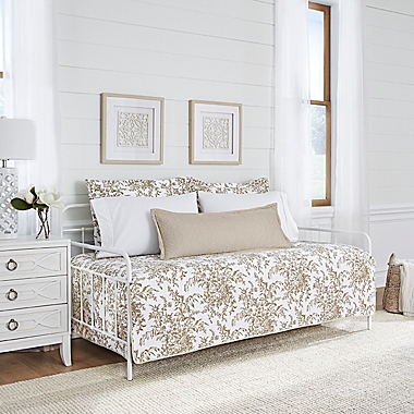 Laura Ashley&reg; Bedford Twin Daybed Bonus Set in Mocha. View a larger version of this product image.