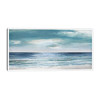 Masterpiece Art Gallery Silver Shore Framed Canvas Wall Art. View a larger version of this product image.