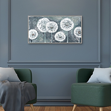 Masterpiece Art Gallery Wishing Blue Light Framed Canvas Wall Art. View a larger version of this product image.