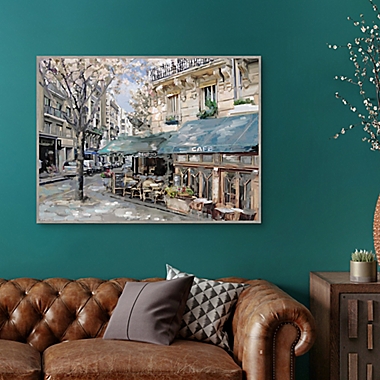 Masterpiece Art Gallery Bistro de Paris I 47-Inch x 35-Inch Canvas Wall Art. View a larger version of this product image.
