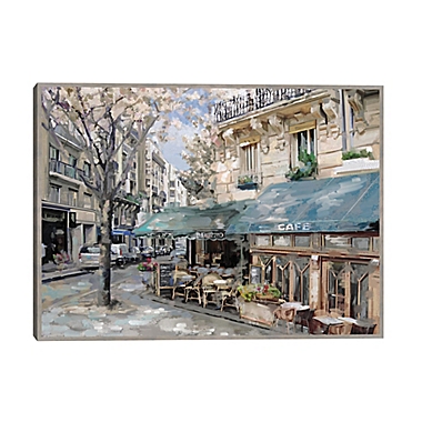 Masterpiece Art Gallery Bistro de Paris I 47-Inch x 35-Inch Canvas Wall Art. View a larger version of this product image.